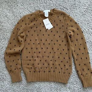 $89.50 Crewcut  girls embelished sweater- size 8